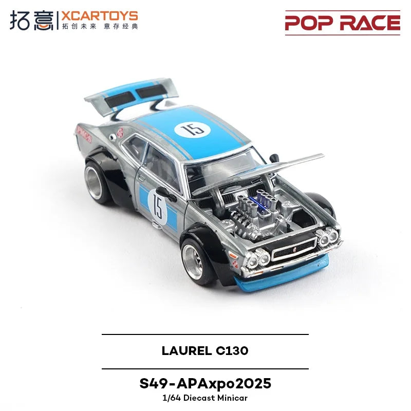 Xcartoys x Pop Race 1:64 LAUREL C130 Die-Cast Car Model Collection Miniature Gifts