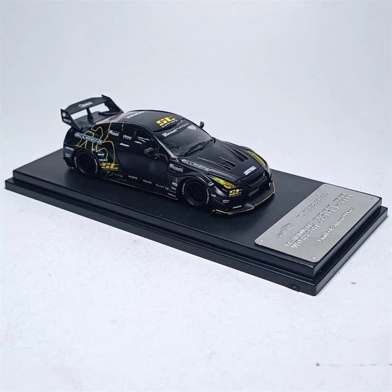 Model Collect MC 1:64 LBWK LB WORK GT R35 Matte Black Diecast Model Car