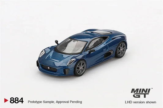 MINI GT 1:64 Jaguar C-X75 Blue Die-Cast Car Model Collection Miniature