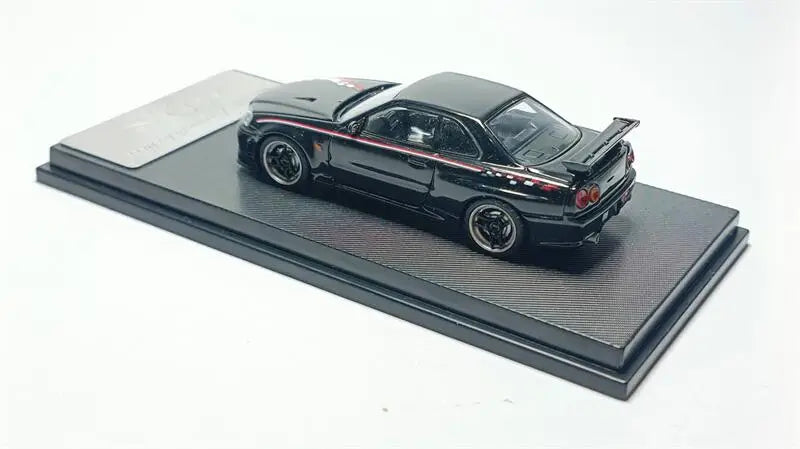 Model Collect MC 1:64 Skyline GT-R Mk5 R34 V-SPEC-II Black limited300 Diecast Model Car