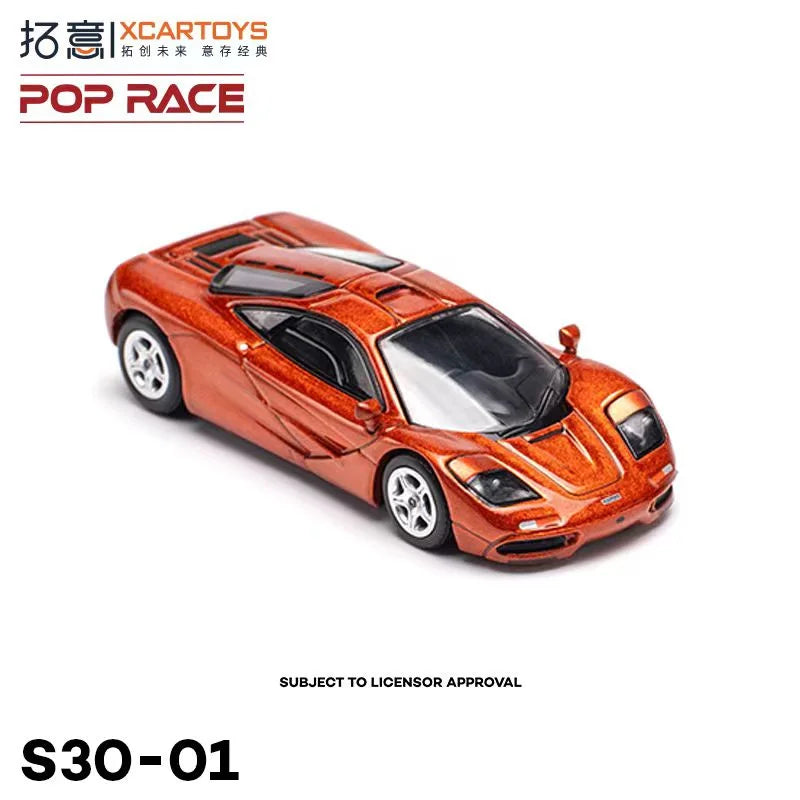 **Pre-Order** Xcartoys x POP RACE 1:64 F1 Orange Diecast Model Car