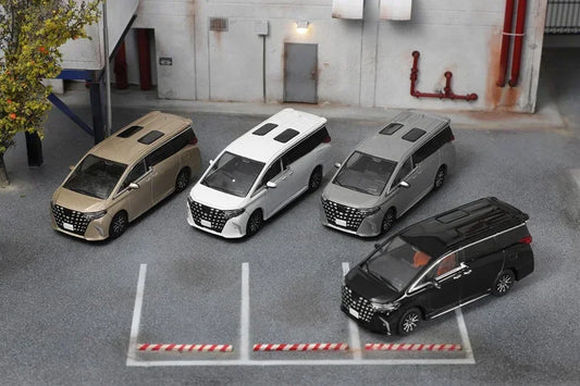 DCT 1:64 2024 Alphard Mk4 AH40 MVP White / Black / Gary Diecast Model Car
