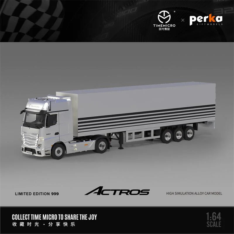 **Pre-Order** Time Micro+Perka 1:64 Actros Truck limited999 Diecast Model Car