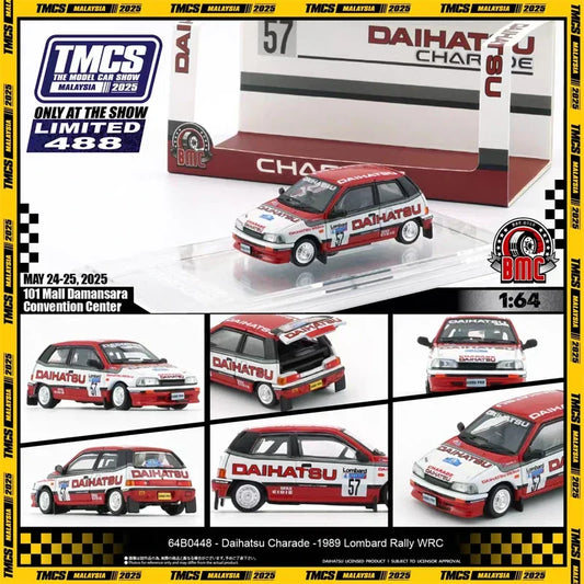 BMC 1:64 Daihasui Charade-1989 Lomboard Rally Alloy Vehicle Car Model