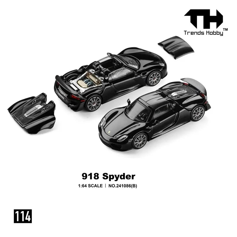 [PreSale] Trends Hobby TH 1:64 Porsche GT3 R LeMans 24H Spyder Huracan GT3 EVO2 China GT 2026 Absolute Racing Diecast Model Car