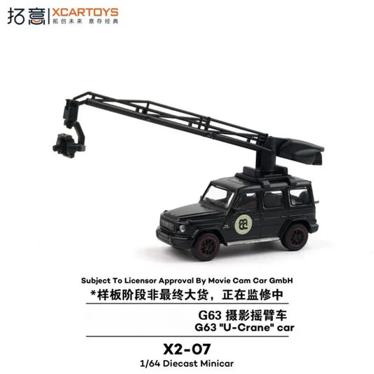 PreSale Xcartoys 1:64 G63 U-Crane Car BlackCollection Miniature Diecast Metal Model Car