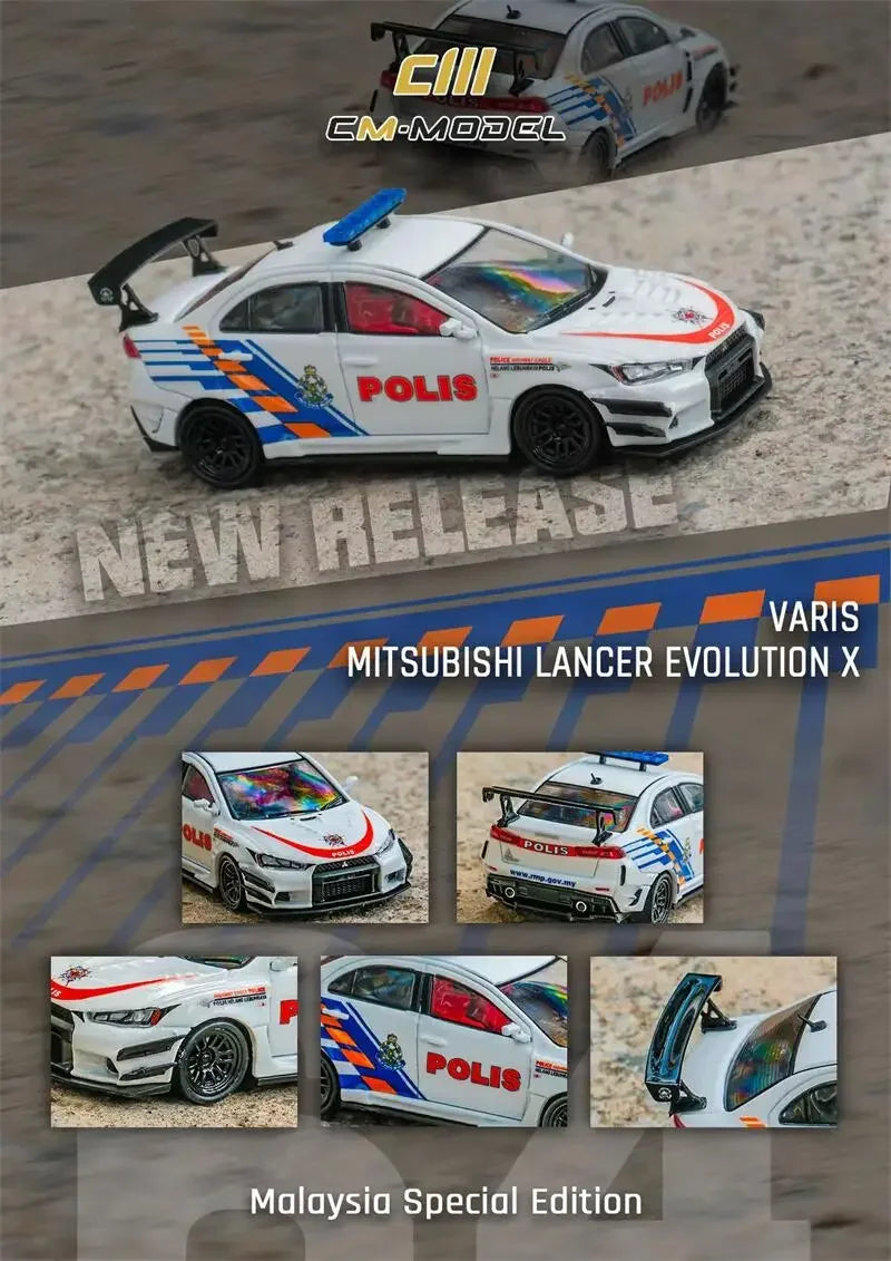 CM MODEL  1:64 Lancer EvoX Malaysia special edition Diecast Model Car