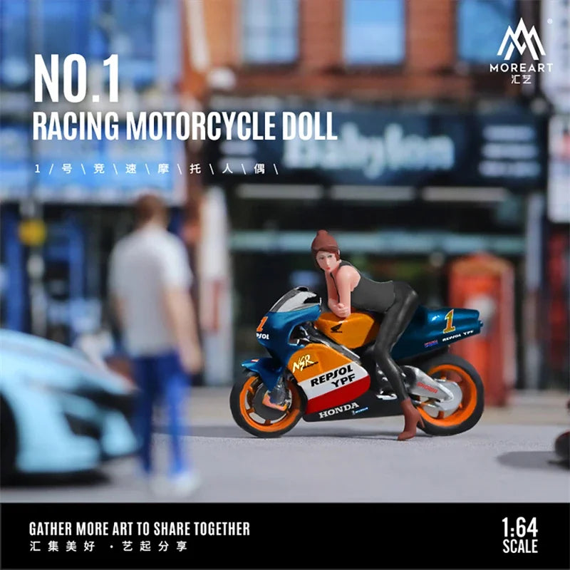 MoreArt1:64 No.1 racing motorcycle Figure Set