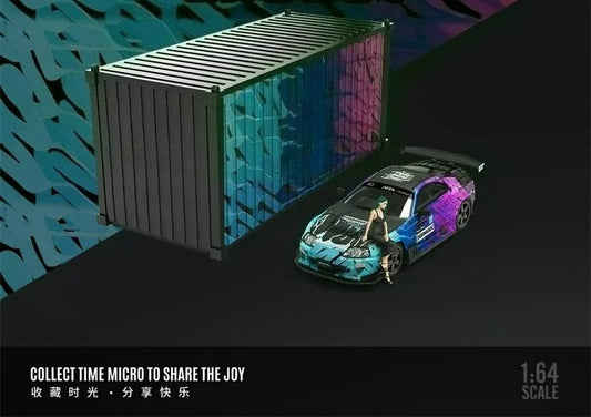 Time Micro 1:64 Supra A80Z Luxury with container & figure Limited999 Die-Cast Car Model Collection Miniature
