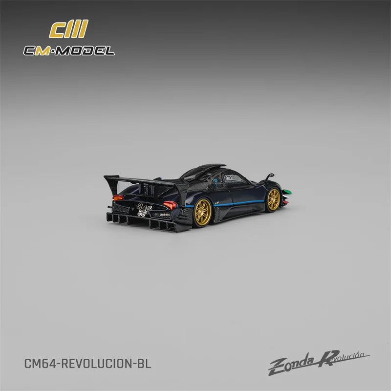 PreSale CM MODEL 1:64 Zonda Revlucion Metallic blue Die-Cast Car Model Collection Miniature