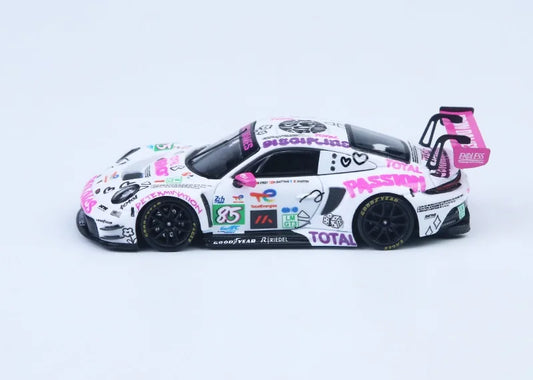 Star Race SR 1:64 GT3 WhitePink No.85 Racing Diecast Model Car