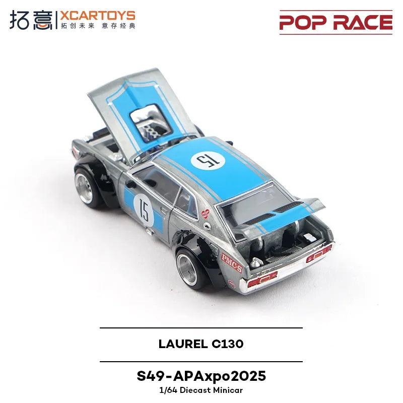 Xcartoys x Pop Race 1:64 LAUREL C130 Die-Cast Car Model Collection Miniature Gifts