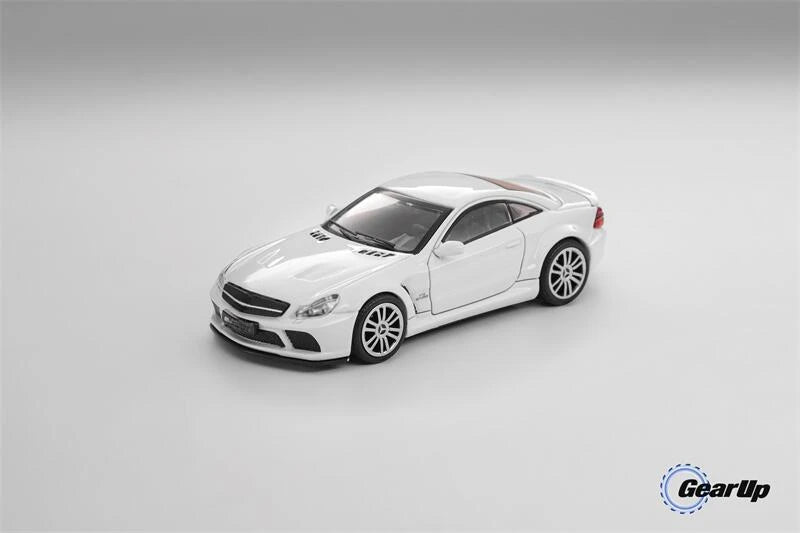 Gear Up Models/GUM 1:64 SL65 Black Series SL class 5 R230 2008 6.0L V12 Die-Cast Car Model Collection Miniature