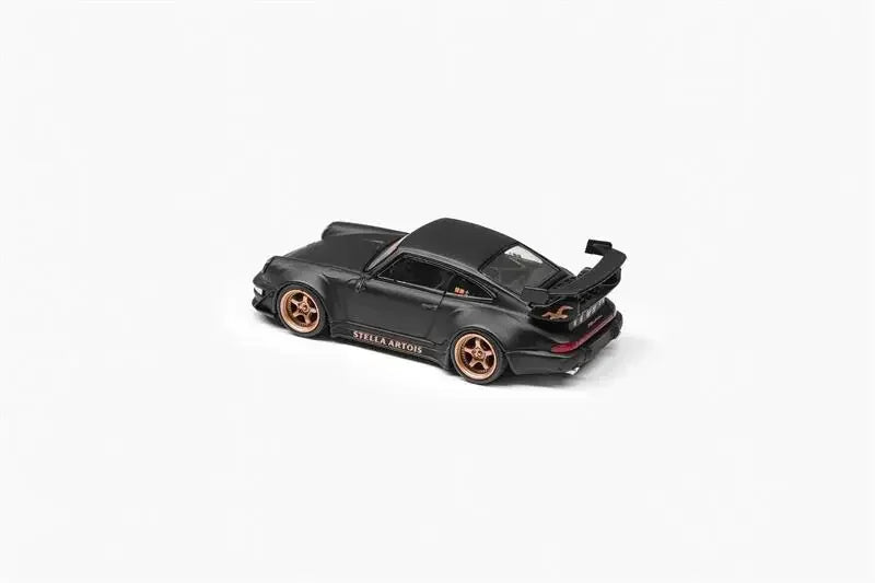 Decode 1:64 RWB 964 Stella Artois Matte Black Diecast Model Car