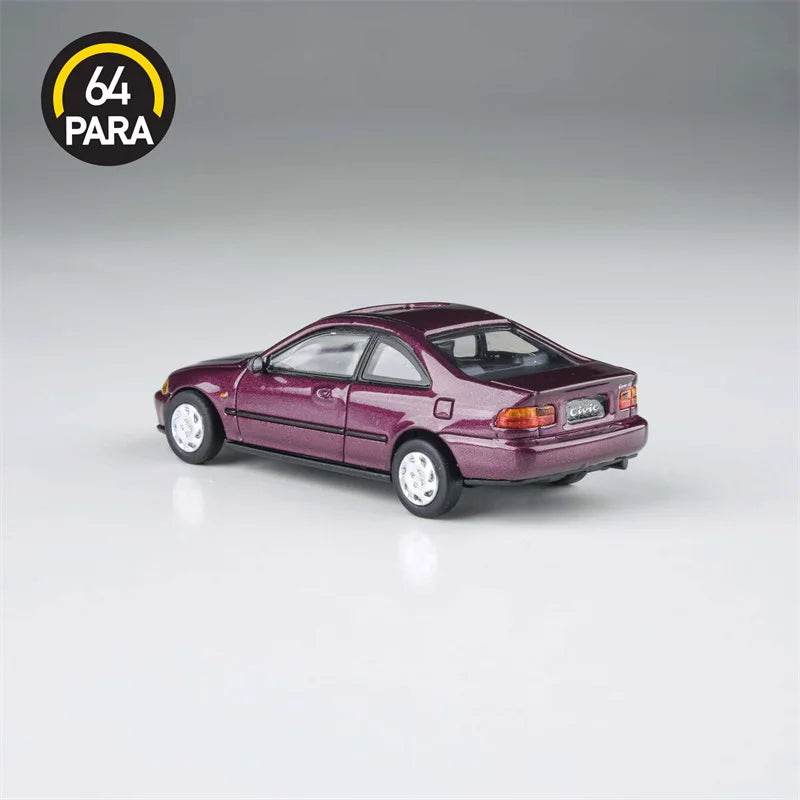 [PreSale]  Para64 1:64 De Tomaso Civic Coupe EJ1 Camellia Red Diecast Model Car