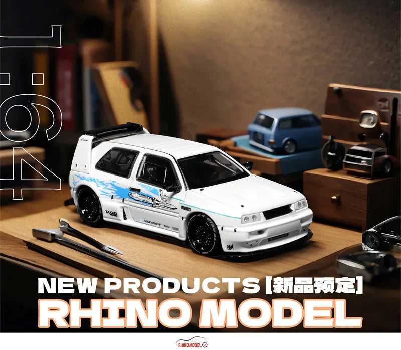 Rhino Model RM 1:64 Golf Mk3 white Diecast Model Car