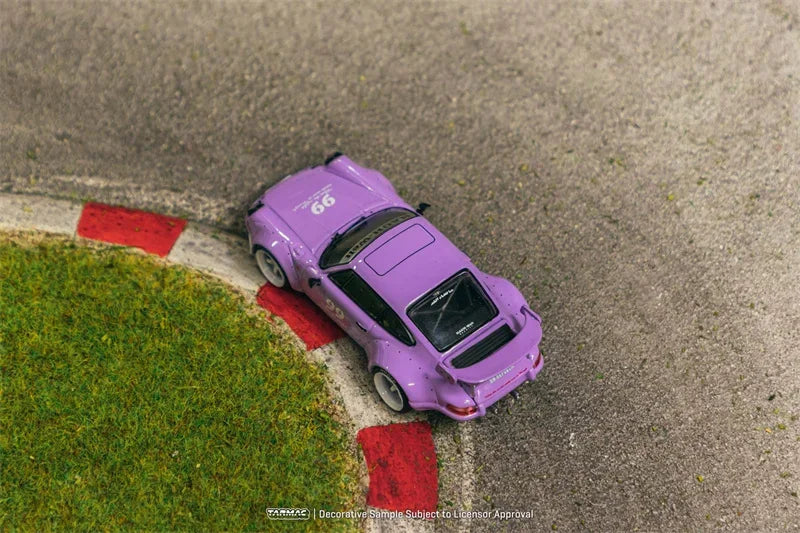 Tarmac Works 1:64 RWB Backdate Violetta idlers 12 hours 2016 Purple Diecast Model Car