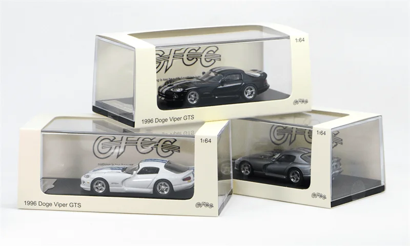 GFCC 1:64 1996 Viper Hardtop GTS White Diecast Model Car