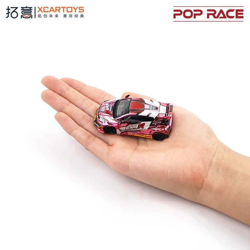 Xcartoys X Pop Race 1:64 EVA RI PRODUCTION MODEL CUSTOM TYPE-08 GOODRIDE GR YARIS PINK Diecast Model Car