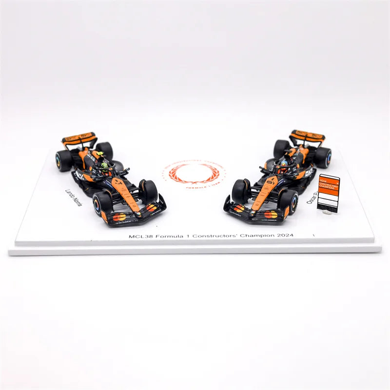 Spark 1:64 MCL38 No.4 & 81 Constructor Champion F1 2024 two cars set Diecast Model Car