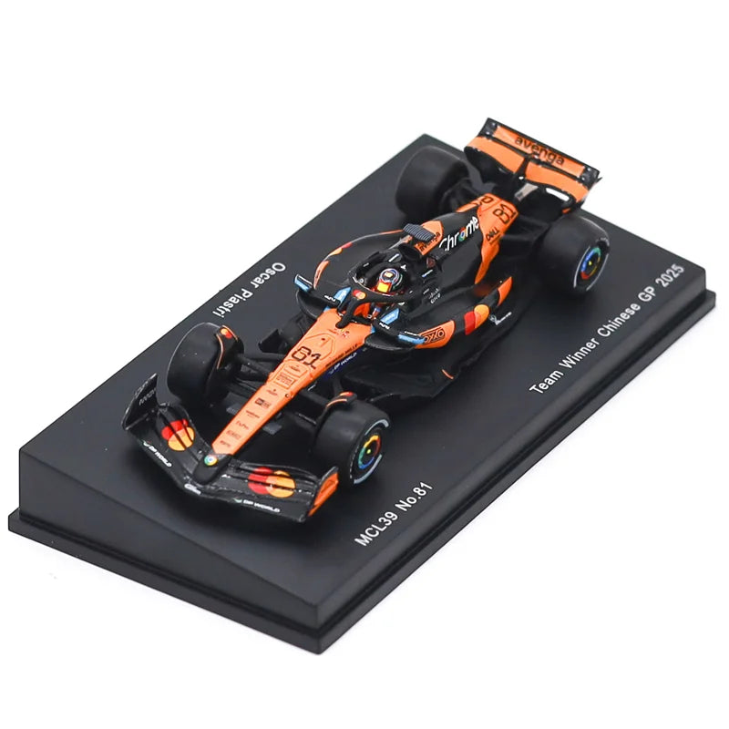 Spark 1:64 McL39 Team Winner Chinese / Australian GP 2025 Die-Cast Car Model Miniature