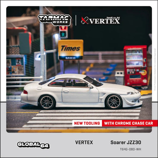 Tarmac Works 1:64 VERTEX Soarer JZZ30 Die-Cast Car Model Collection Miniature