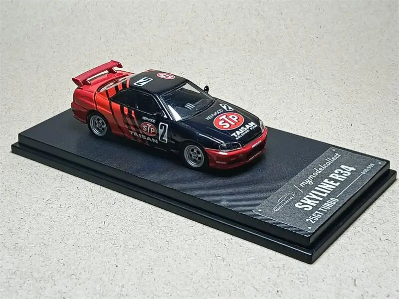 **Pre-Order** Model Collect MC 1:64 Skyline GT-R R34 25GT Turbo Advan STP Diecast Model Car