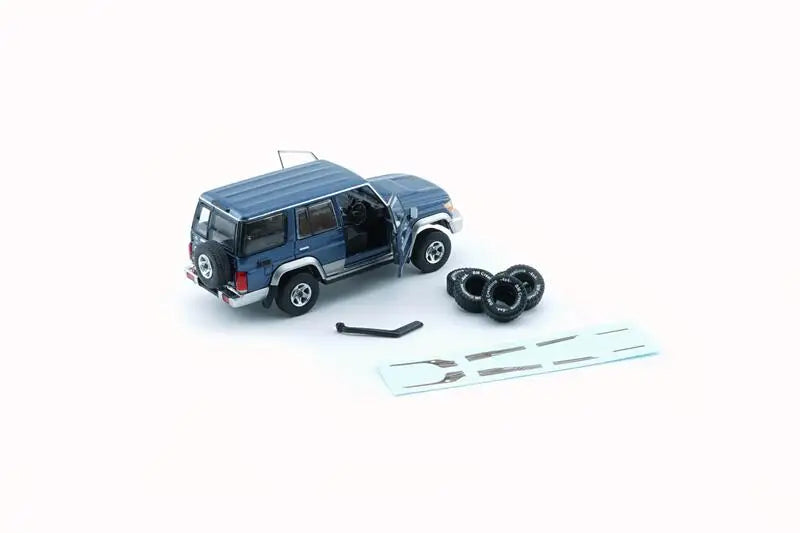 **Pre-Order** BM Creations 1:64 Land Cruiser LC76 Blue (LHD) Diecast Model Car