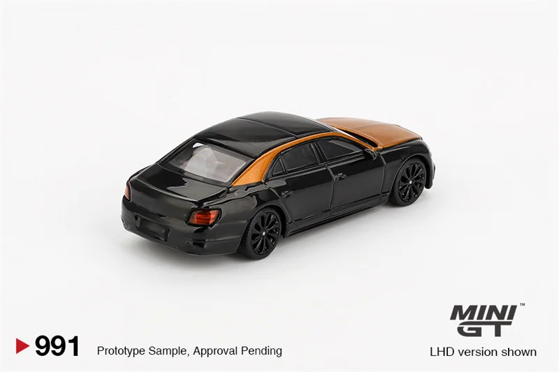 MINI GT 1:64 Flying Spur Orange Black 991 Diecast Model Car