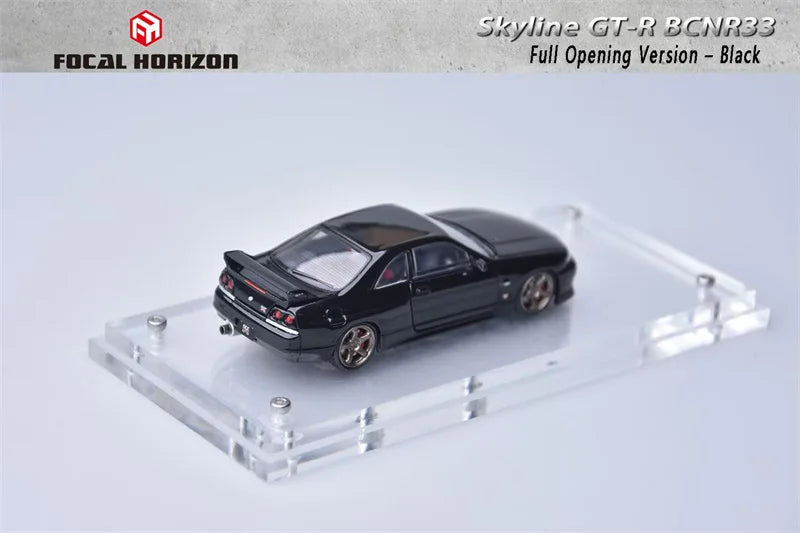 Focal Horizon 1:64 Skyline R33 Mk4 BCNR33 Black Diecast Model Car