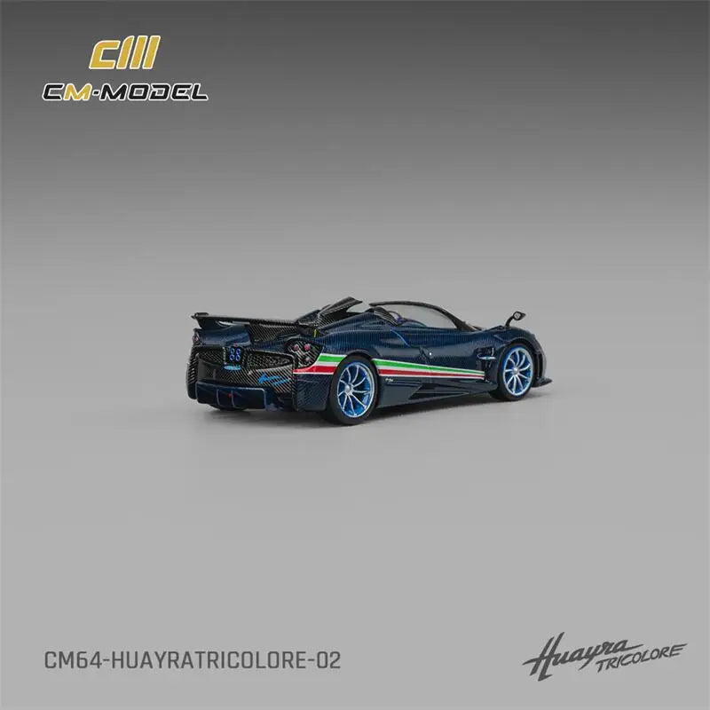 CM Model 1:64 Huayra Roadster Tricolore Flag Die-Cast Car Model Miniature Gifts