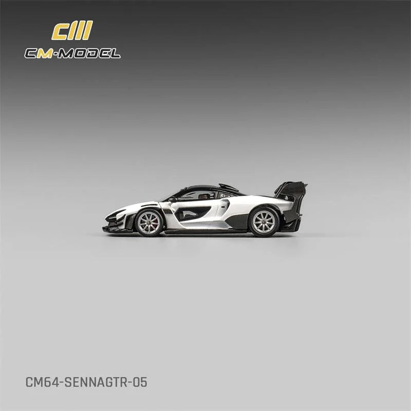 CM MODEL 1:64 Senna GTR White Diecast Model Car