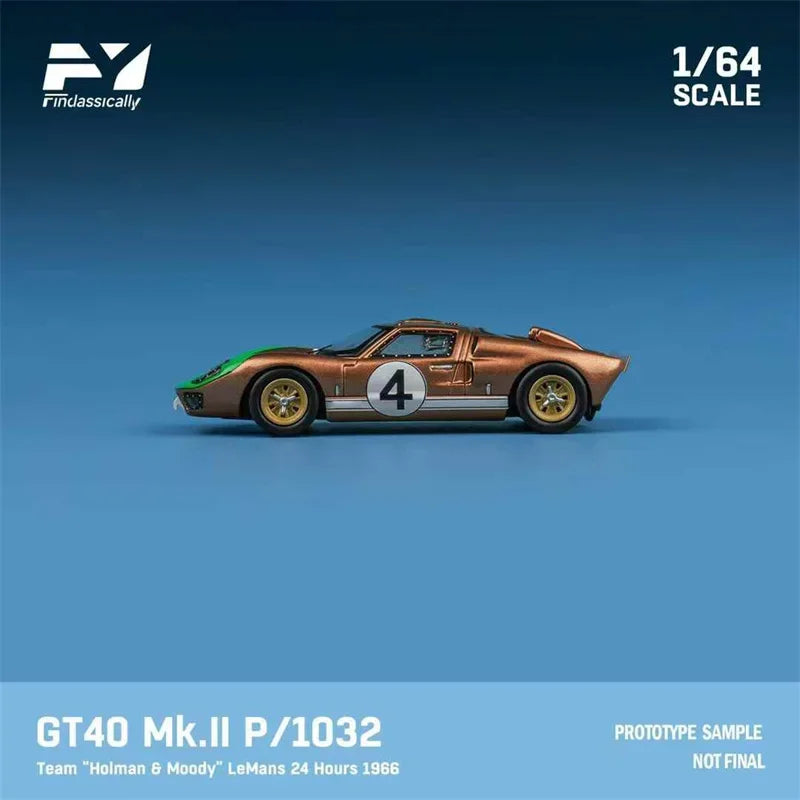 Findclassically 1:64 GT40 Mk.II 1966 Le Mans 24H Limited500 Diecast Model Car