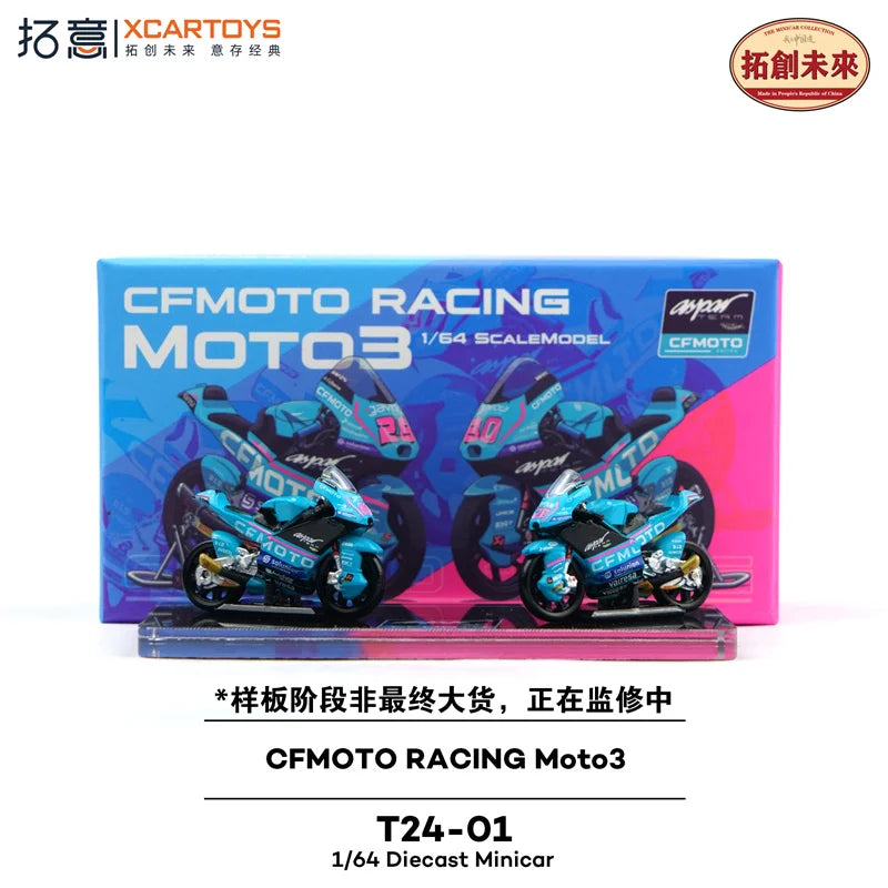 Xcartoys 1:64 CFMOTO RACING Moto3 set Diecast Model Car