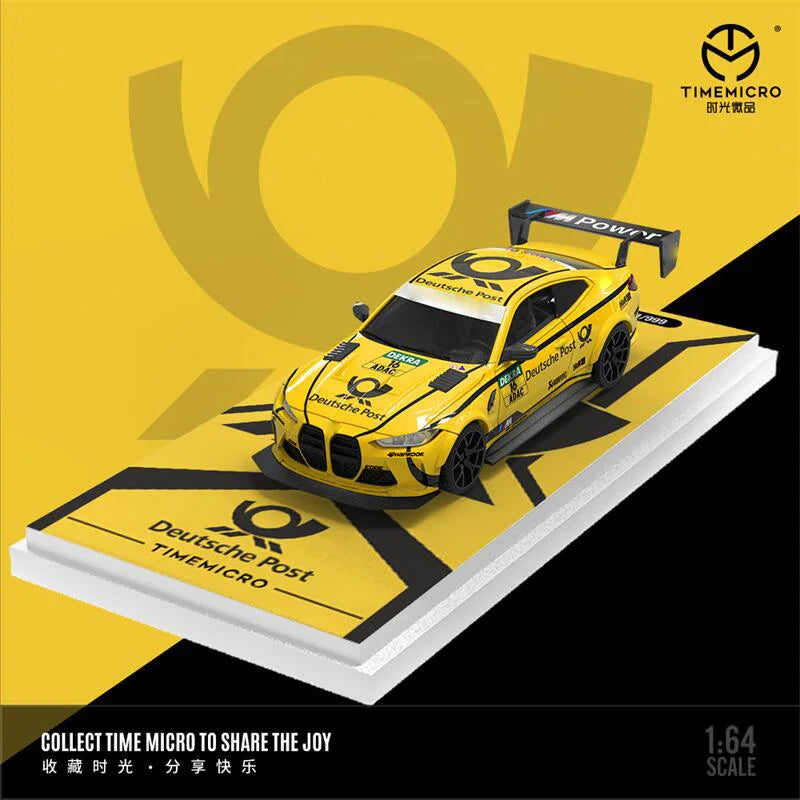TimeMicro 1:64 M4 Red Yellow / Deutsche Post limited999 Diecast Model Car