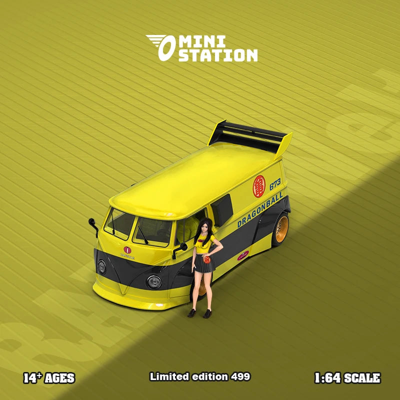 Mini Station  1:64 T1 VAN / RWB 964 DB Diecast Model Car