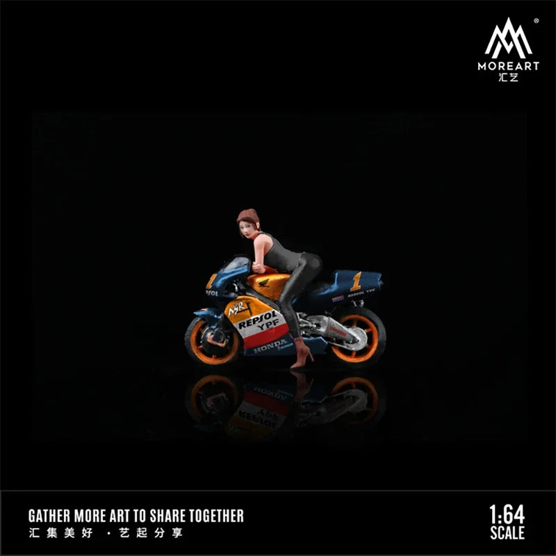 MoreArt1:64 No.1 racing motorcycle Figure Set