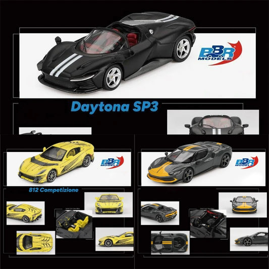 BBR 1:64 Daytona SP3 812 Competizione 296 GTB Assetto Diecast Model Car