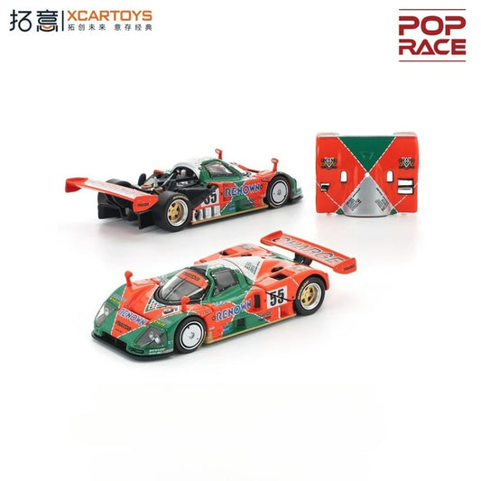 Xcartoys X Pop Race 1:64 787B 1991 Le Mans Orange Green Diecast Model Car
