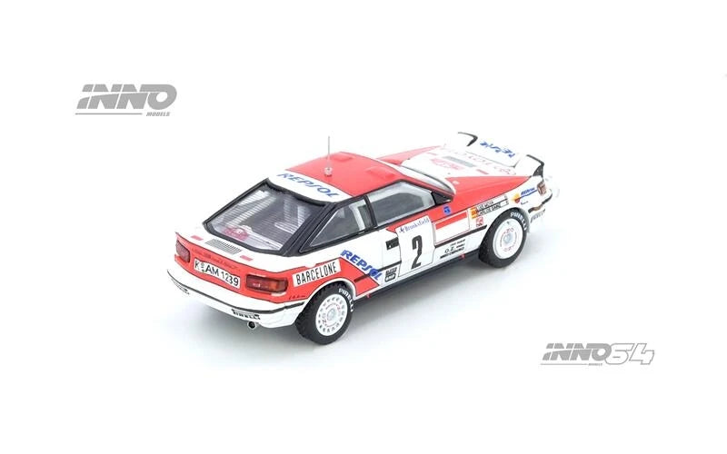 PreSale INNO64 1:64 CELICA GT FOUR ST165 Winner Rally MonteCarlo 1991 C. Sainz / L. Moya Collection Miniature DieCast Model Car