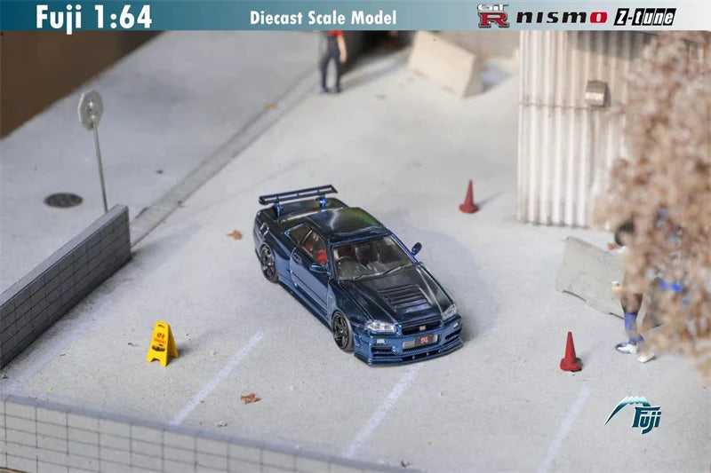 Fuji 1:64 Skyline R34 GT-R Nismo Z-Tune Carbon Limited999 Diecast Model Car
