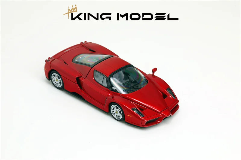 [PreSale] King Model 1:64 Enzo Metallic red Limited1999 Diecast Model Car