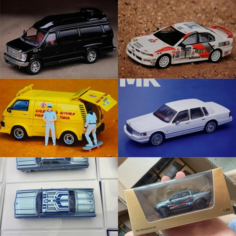 MK Miniatures 1:64 350 Motorhome Pearl Black Galant VR-4 Delica L300 DeVille Ranger Shark APA xpo 2025 Diecast Model Car