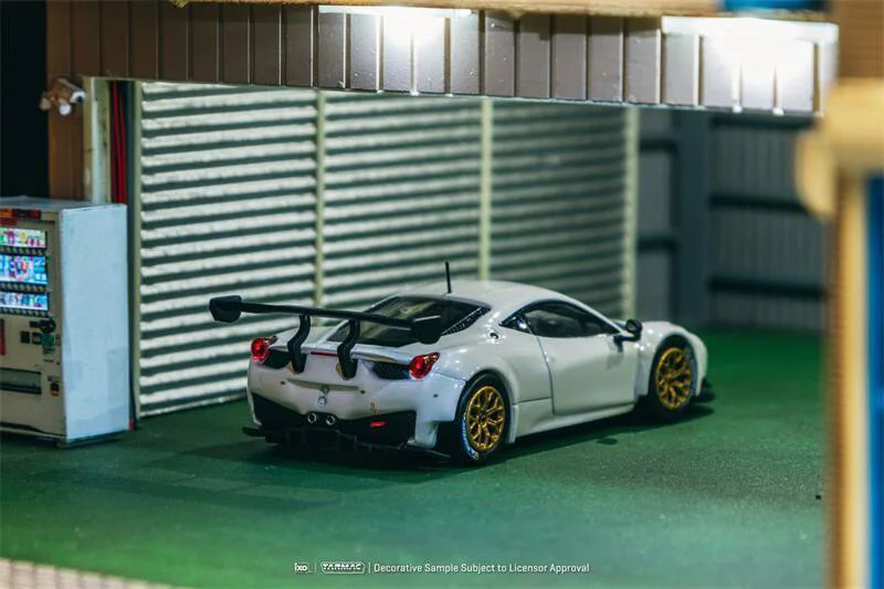 Tarmac Works 1:64 458 Italia GT3 White Diecast Model Car