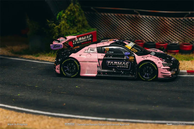 Tarmac Works 1:43 LMS GT3 R8 evo II Macau GT Cup FIA GT World Cup 2024 Die-Cast Car Model Miniature Gifts