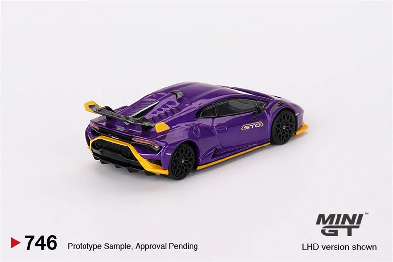 MINI GT 1:64 Huracán STO Viola Pasifae Diecast Model Car