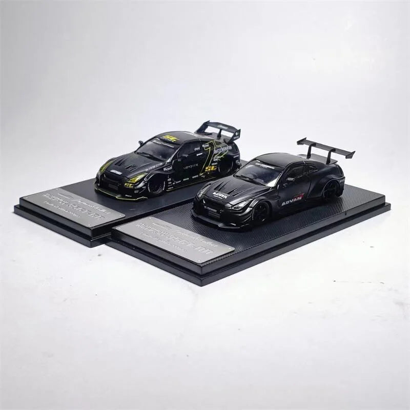 Model Collect MC 1:64 LBWK LB WORK GT R35 Matte Black Diecast Model Car