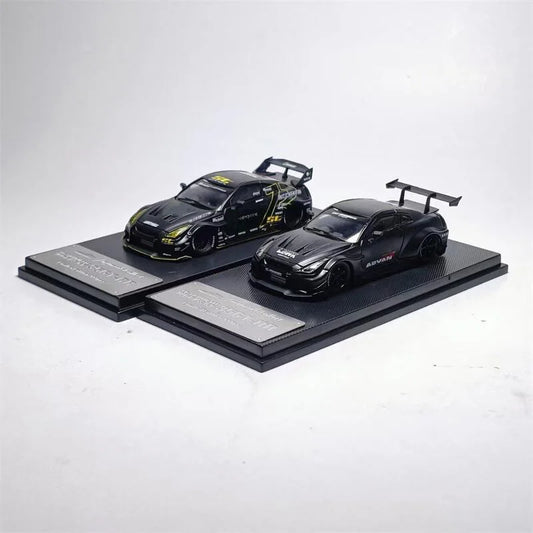 Model Collect MC 1:64 LBWK LB WORK GT R35 Matte Black Diecast Model Car