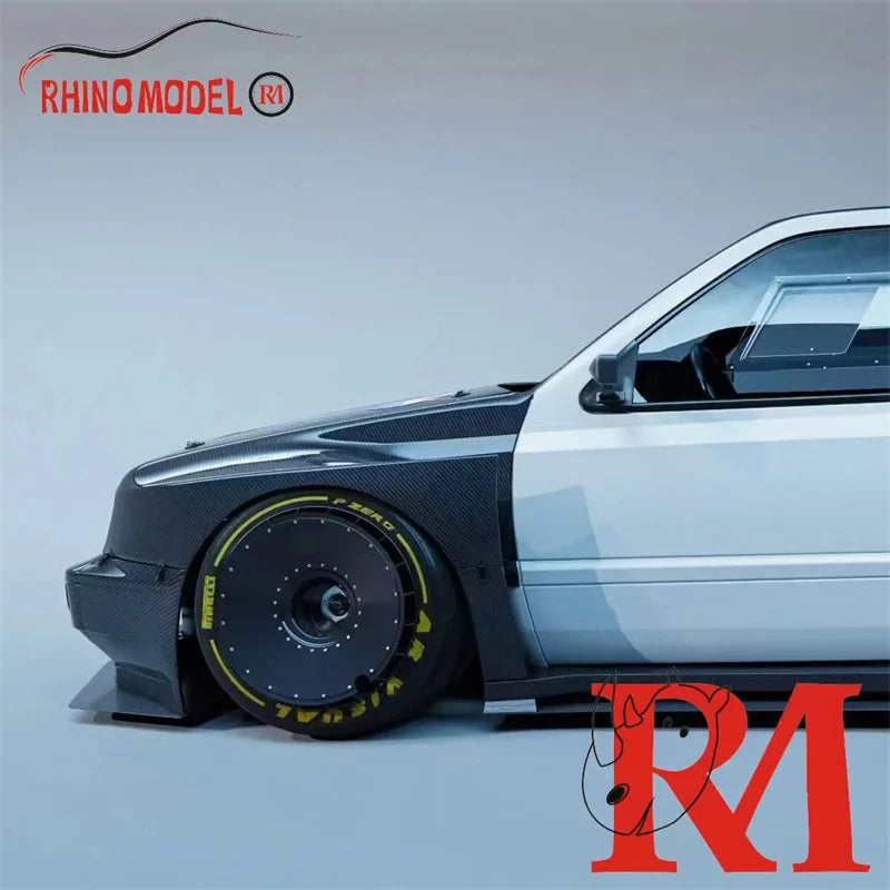 Rhino Model RM 1:64 Golf Mk3 Moon Rover White Diecast Model Car