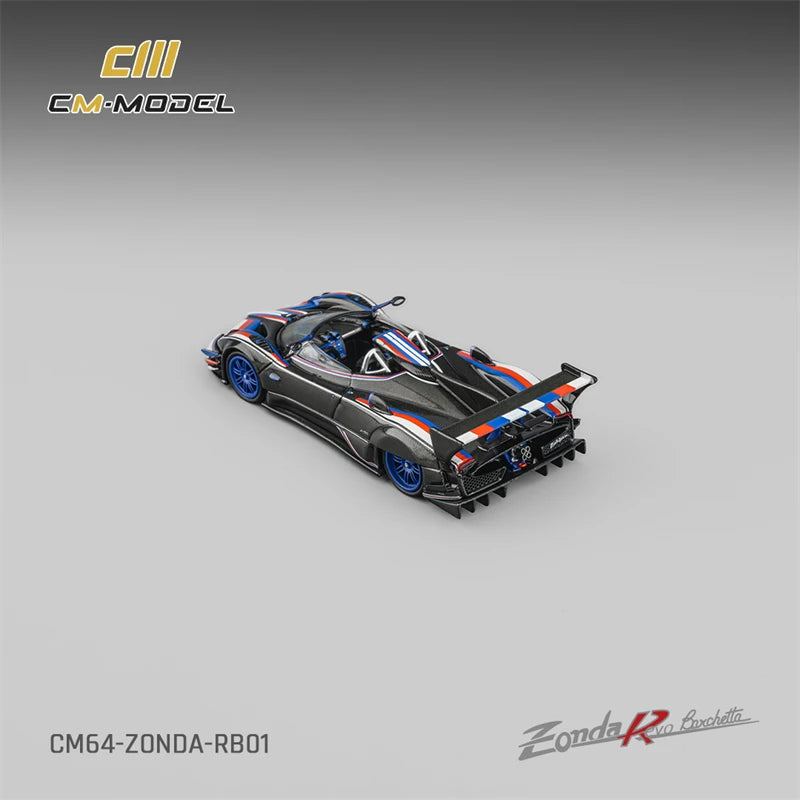 CM MODEL 1:64 Pagani Zonda Revo Barchetta 1of1 Black Diecast Model Car